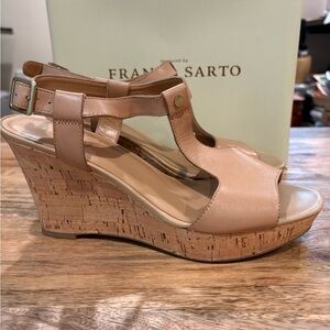 Franco Sarto Women's Tan Wedge Sandals